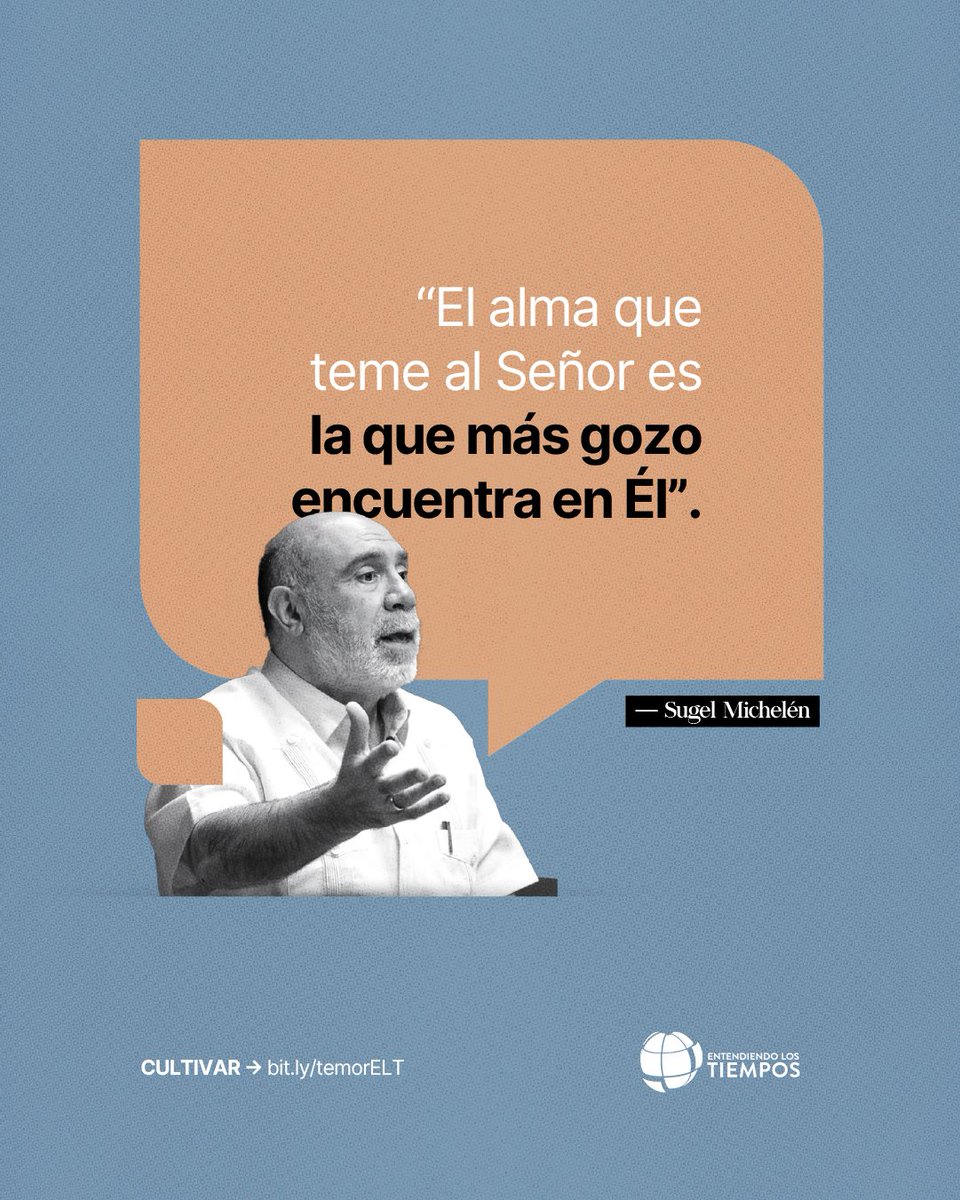 entendiendolt's tweet photo. CULTIVAR → https://t.co/RnMi4Kmcgh

“El alma que teme al Señor es la que más gozo encuentra en Él”.

— Sugel Michelén https://t.co/krUzEX0EAv