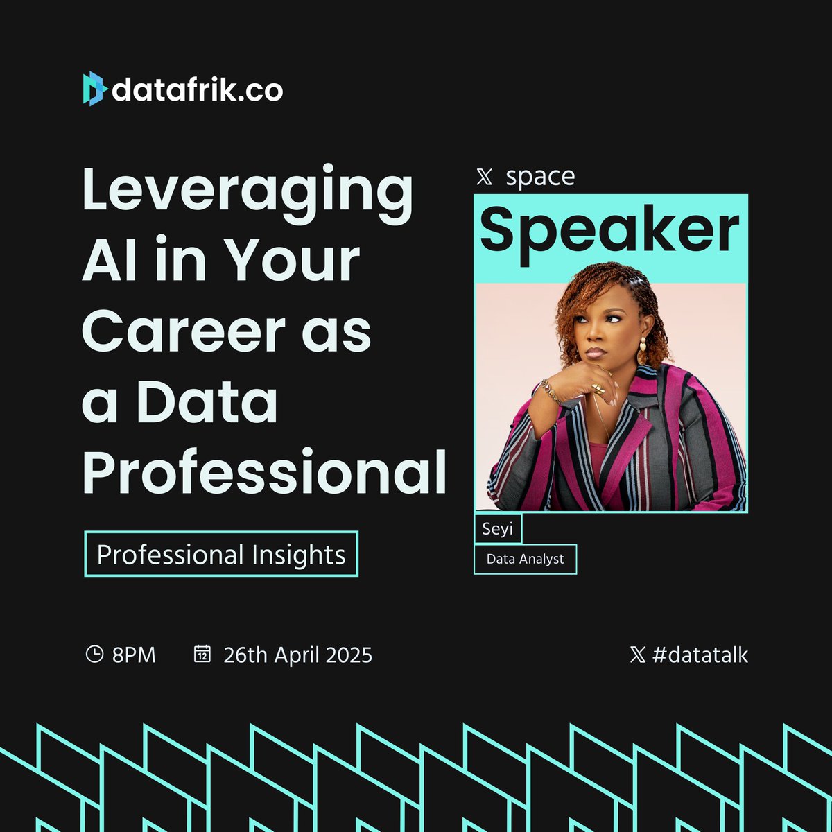 Curious about how to leverage AI in your career as a data professional?

Join us this Saturday at 8 PM as <a href="/seyiflawless/">Data Hokage</a> shares valuable insights on how to stay ahead and make the most of AI in the data world.

You don’t want to miss this

set your reminder -