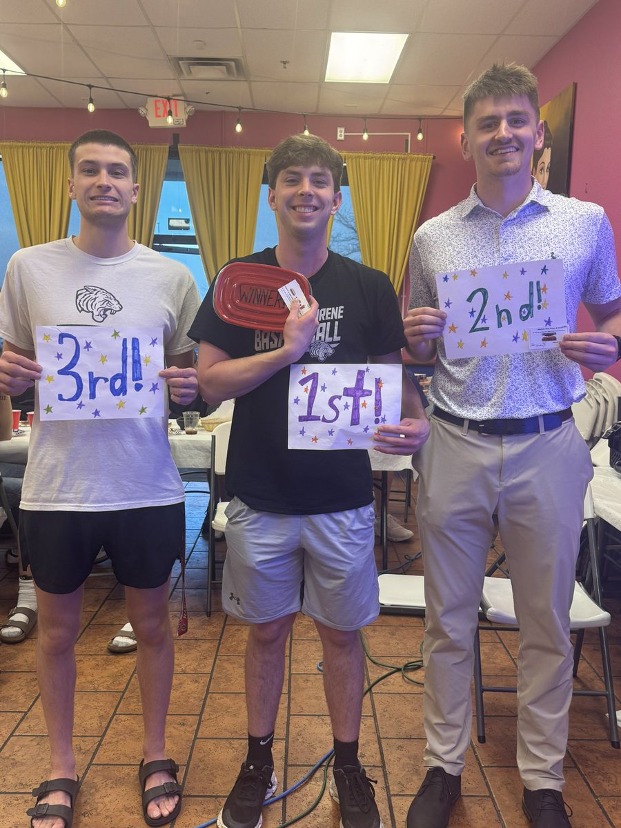 Great time celebrating the ‘24-‘25 season with the End-of-the-Year Awards Dinner! Congrats to our Team Award honorees and our <a href="/Kahoot/">Kahoot!</a> winners! THANK-YOU to everyone for an enjoyable season. 

🟣🟡🐅🏀 #TiGERTOUGH