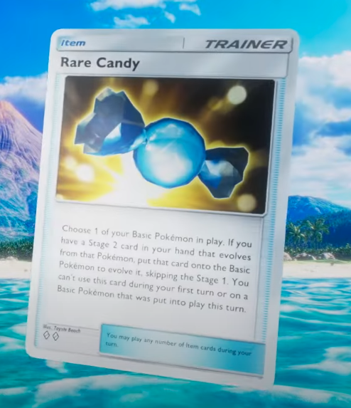 Rare Candy will be OP!
You will evolve a 2 stage Pokemon in 1 turn (not in turn 1)!