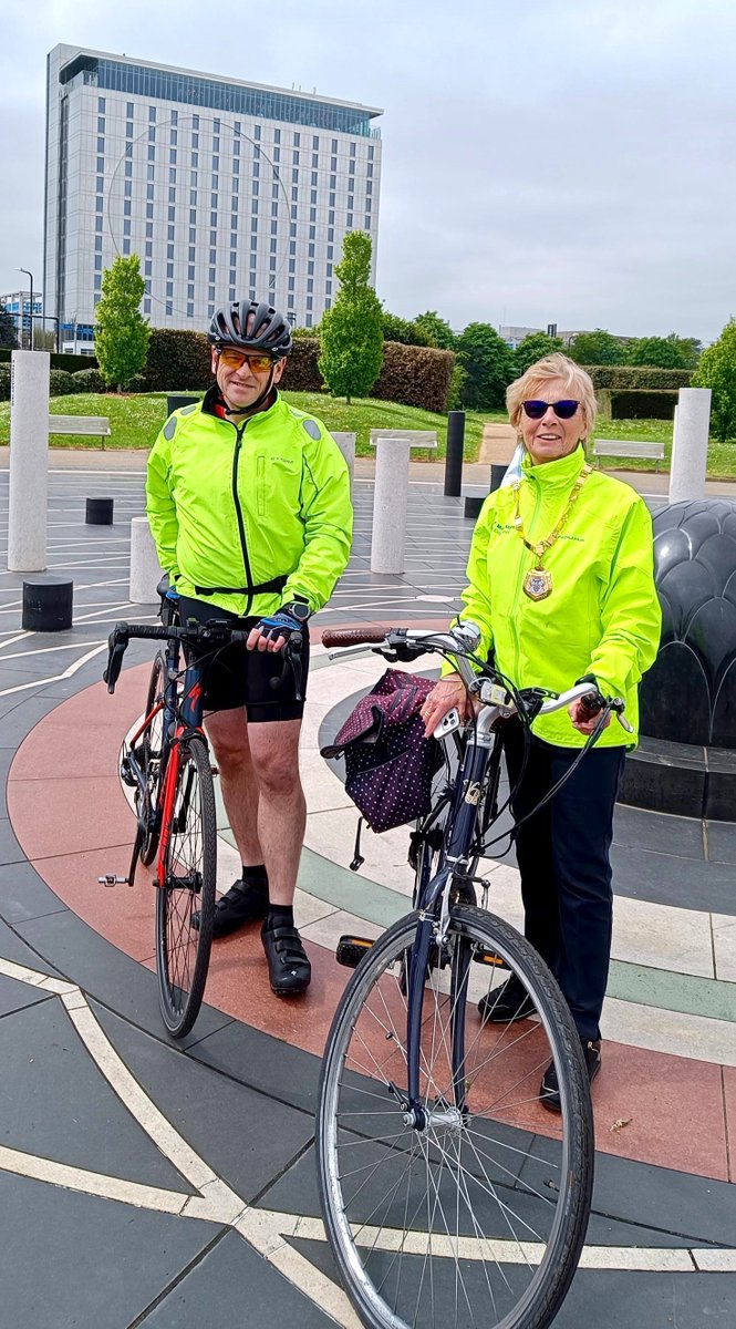 21,642 miles now ridden for <a href="/britishmemorial/">British Normandy Memorial</a>. Thank you to the Mayor of Milton Keynes for her support! Cycling for fitness and transportation has been the theme of her year in office. <a href="/mkcouncil/">Milton Keynes City Council</a>