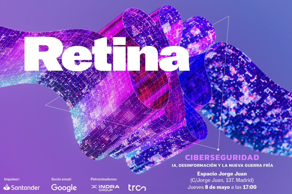 EL PAÍS+ (@elpais_mas) on Twitter photo 🧬 ¡<a href="/retinate/">RETINA Tendencias</a> organiza el III Foro de Ciberseguridad: IA, desinformación y la nueva guerra fría!
📢 El 8 de mayo podrás asistir a este evento donde expertos analizarán desde los nuevos desafíos digitales a los impactos de la inteligencia artificial en el Espacio Jorge 🧬 ¡<a href="/retinate/">RETINA Tendencias</a> organiza el III Foro de Ciberseguridad: IA, desinformación y la nueva guerra fría!
📢 El 8 de mayo podrás asistir a este evento donde expertos analizarán desde los nuevos desafíos digitales a los impactos de la inteligencia artificial en el Espacio Jorge