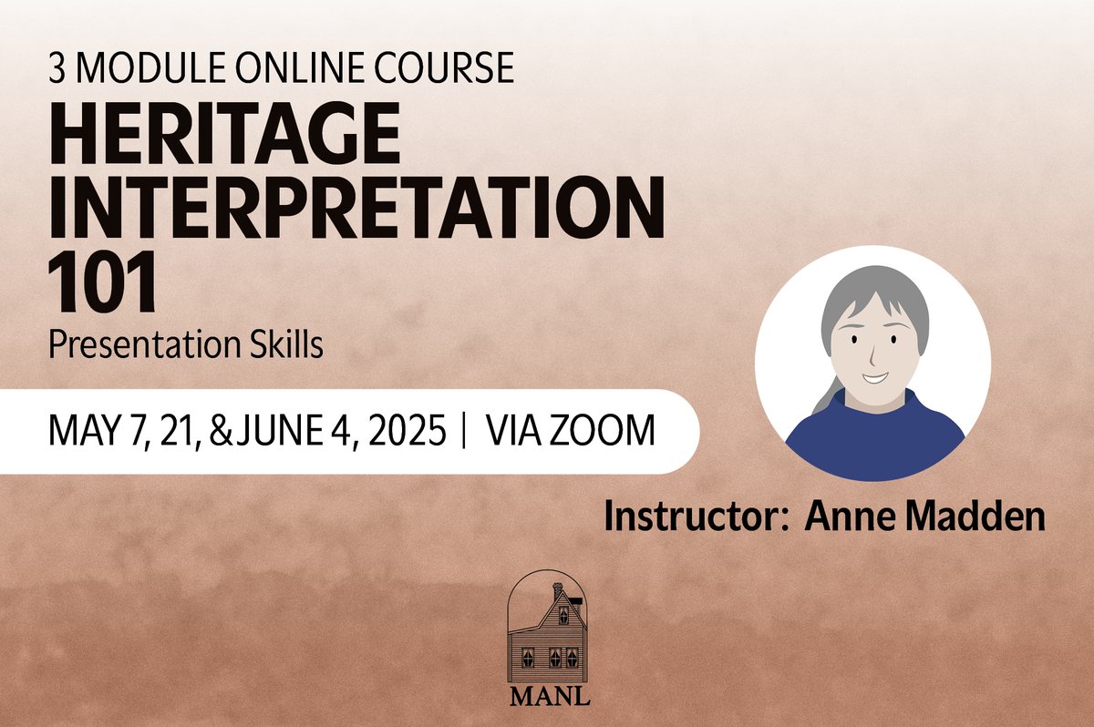 We invite you to register for Heritage Interpretation 101: Presentation Skills, a new elective course for the Museum Studies Certificate Program! For more information: museumsnl.ca/online-course-…