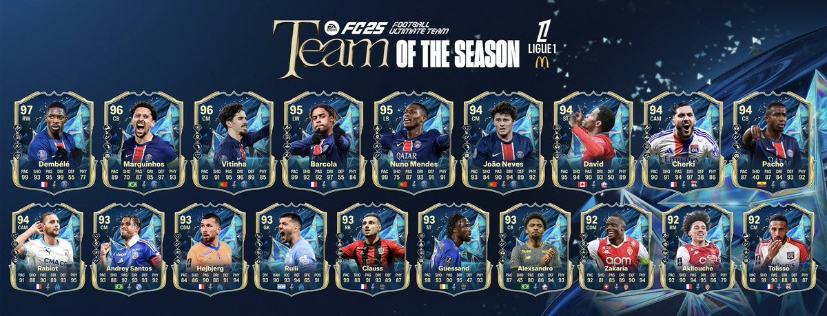 🚨Nos réservations FUT Champions sont ouvertes ! (PS/XBOX/PC)

La TOTS LIGUE 1 débarque dans les packs !💥

Les playoffs sont offerts par la maison jusqu'à la fin de l'année 🔥
2 formules de réservation hyper intéressante 🤩

Prix et réservations en privé 📩
#EAFC25 #FUTChampions