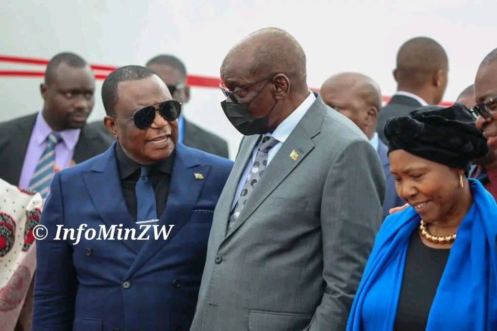 HE <a href="/edmnangagwa/">President of Zimbabwe</a> arrives at Joshua Mqabuko Nkomo international airport to welcome President of Mozambique, President Munangwa with the President of Mozambique HE Daniel Francisco Chapo are set to officialy open the 65th edition of ZlTF at ZlTF grounds tomorrow