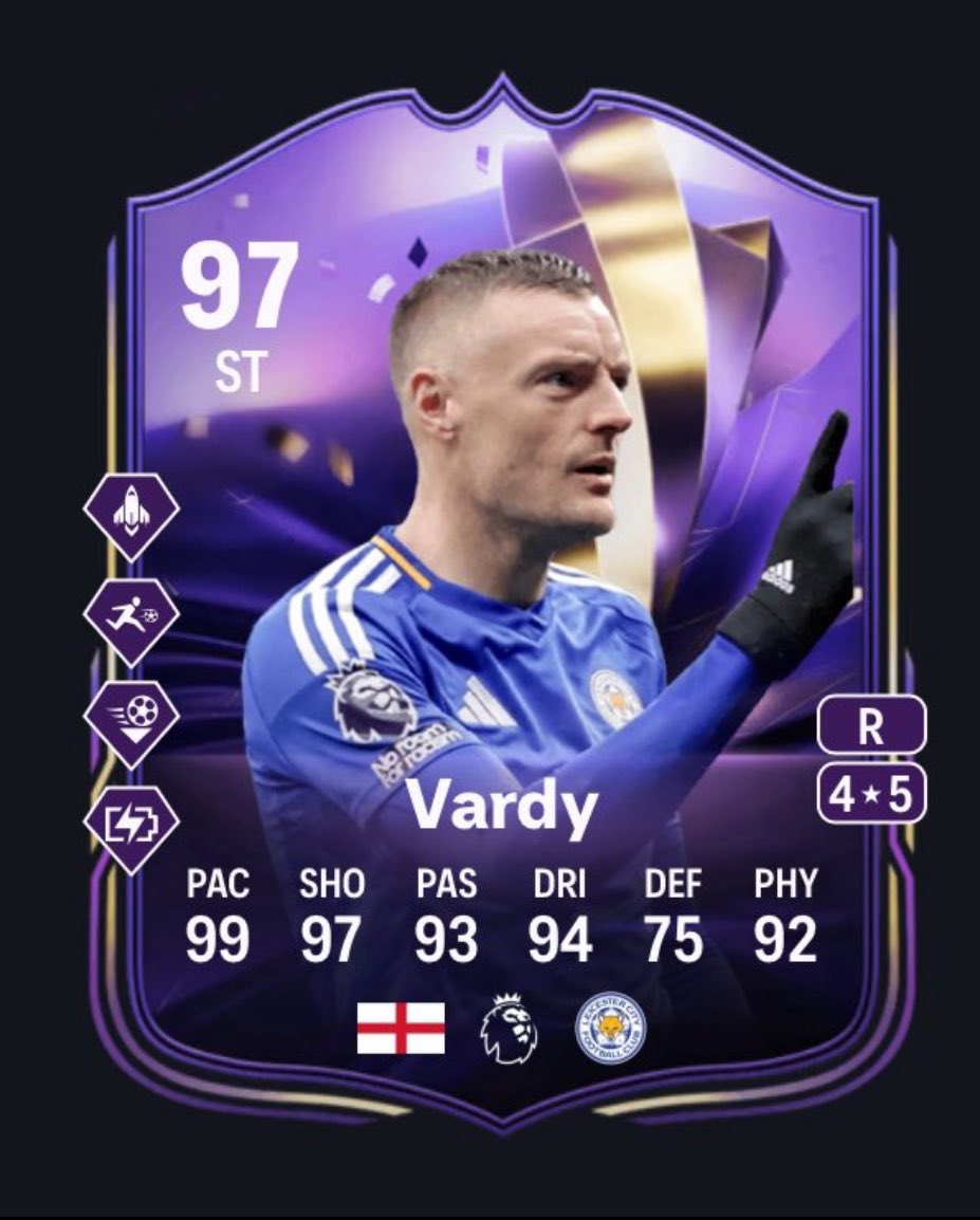 🚨Vardy 🏴󠁧󠁢󠁥󠁮󠁧󠁿 leaves Leicester in the Summer ✅
#FC25 #EAFC25
Give us the SBC he’s deserves 

💰 IF you want to buy CHEAP &amp; Safe FC Coins, sumbit your order ➡️  Link in Bio ✅