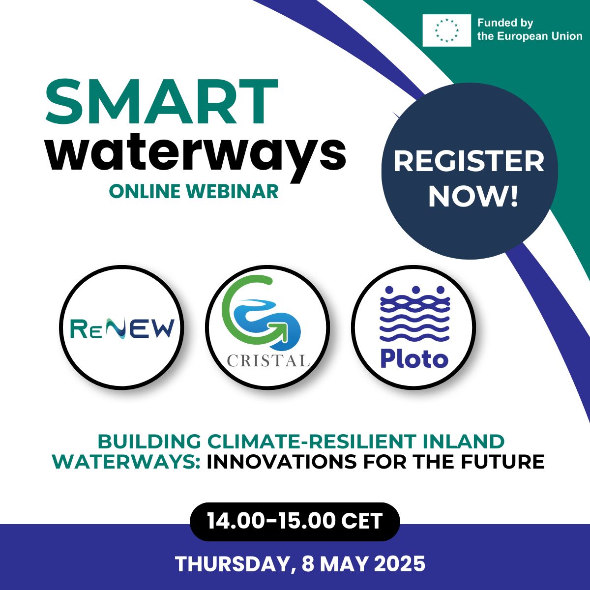 Magellan Circle (@magellan_circle) on Twitter photo Magellan Circle is organising the <a href="/ReNEW_Waterways/">ReNEW Waterways</a> webinar "Building Climate-Resilient and Sustainable Inland Waterways" on 8 May, 14:00 CEST.
Join us online to explore innovation in inland waterway transport.
Register by 5 May 👉 lnkd.in/dvt5m9Ng
#InlandWaterways Magellan Circle is organising the <a href="/ReNEW_Waterways/">ReNEW Waterways</a> webinar "Building Climate-Resilient and Sustainable Inland Waterways" on 8 May, 14:00 CEST.
Join us online to explore innovation in inland waterway transport.
Register by 5 May 👉 lnkd.in/dvt5m9Ng
#InlandWaterways