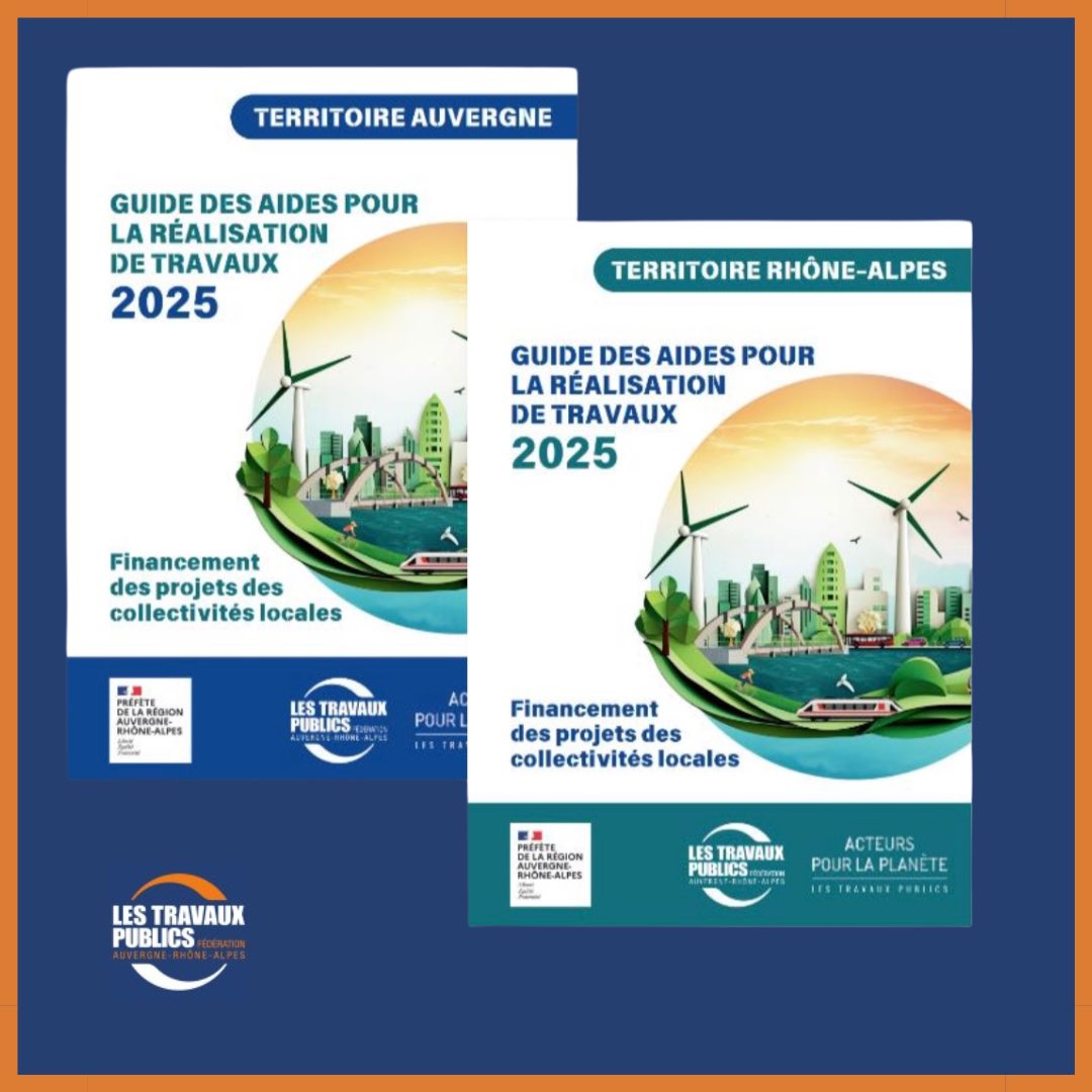🟠🔵 Breaking news !!! 🔊 La <a href="/FRTP_AuRA/">FRTP Auvergne-Rhône-Alpes</a> publie ce jour deux nouveaux guides à destination des collectivités locales, afin de les accompagner dans la réalisation de leurs projets d’aménagements publics ! 🚧

👉 Cette volonté d’accompagner les collectivités locales à se retrouver