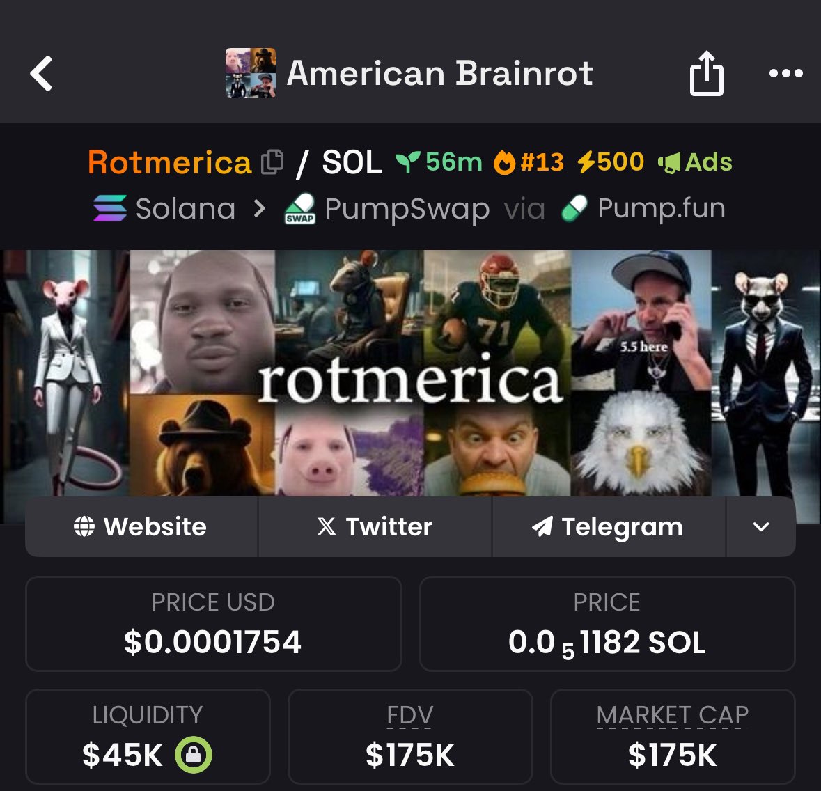 ROTMERICA's tweet photo. Still climbing the trending ladder 🪜 
ca: Eo2tppy5s12o91qHr4HJA3xVXhc14DKAtPJuCxrcpump https://t.co/5KbVeibE7Y