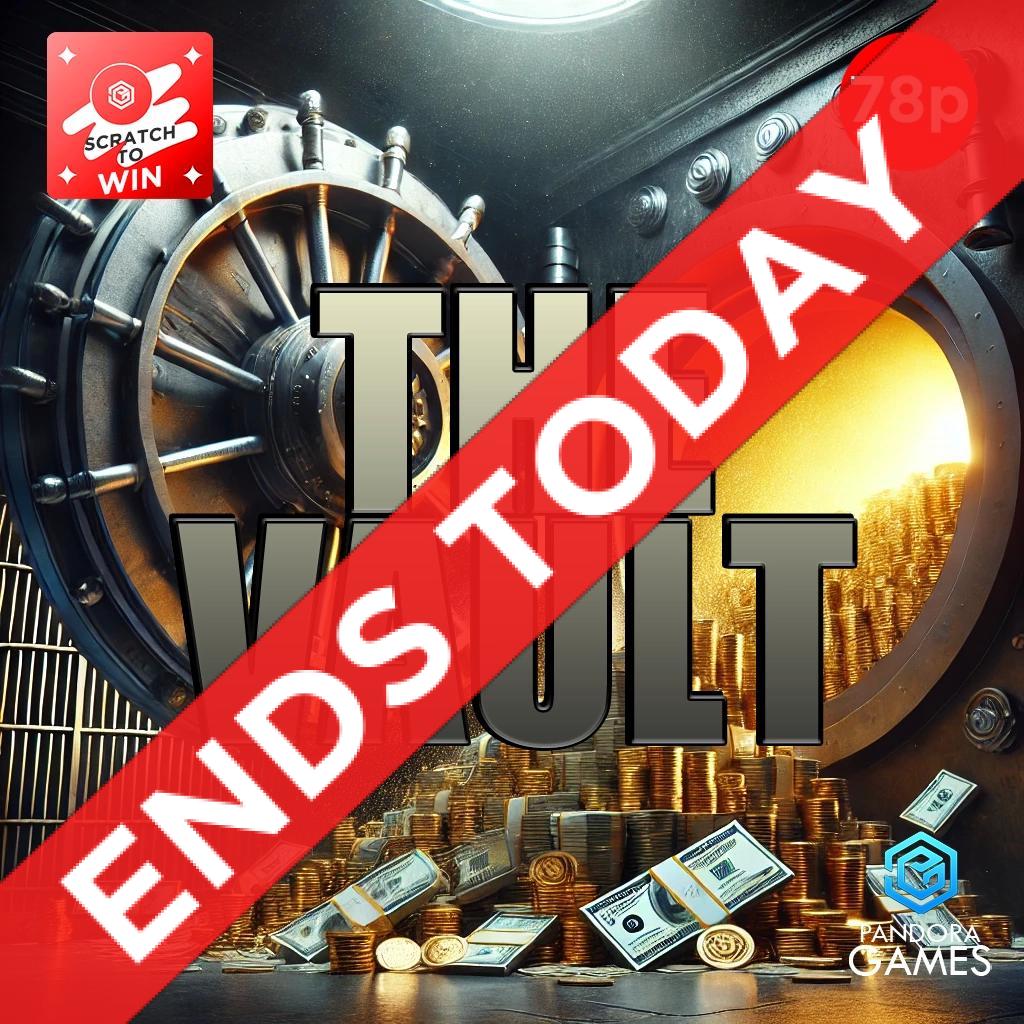 Win £500 in the main prize draw tonight at 8:30!

Every ticket on this one has a guaranteed prize, what will you win?

Last chance! Competition ends at 8pm tonight.