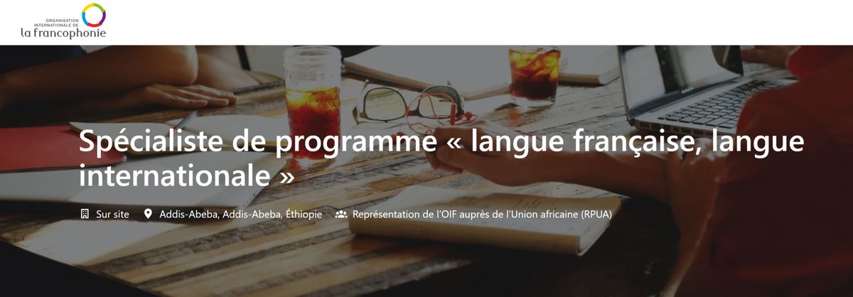 🗣️ Faites rayonner le français à l’international !
L’OIF recrute un·e spécialiste de programme "langue française, langue internationale". 🌍
Candidature jusqu’au 14 mai 👉 francophoniecarrieres.recruitee.com/o/specialiste-…

#Francophonie #Opportunité #Carrière #Emploi