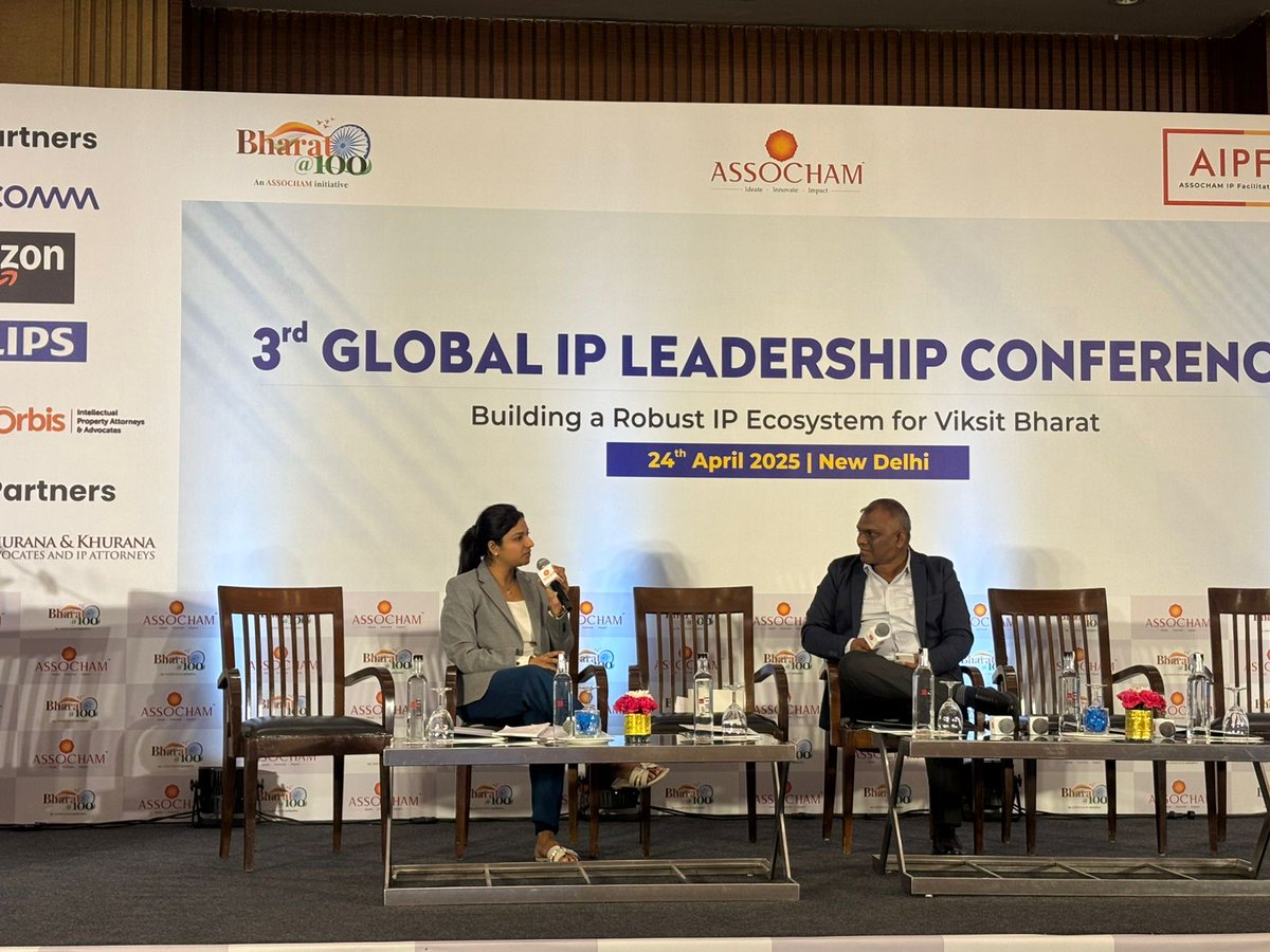 NRDCIndia1953's tweet photo. Ms. Ruchi, Assistant Manager, NRDC, shared insights on Lab-to-Market innovation during the 3rd Global IP Leadership Conference organized by ASSOCHAM.Meaningful dialogues with industry leaders sparked new ideas for collaborative innovation. #IPConference #NRDCIndia1953 https://t.co/3gfHYZHXB2