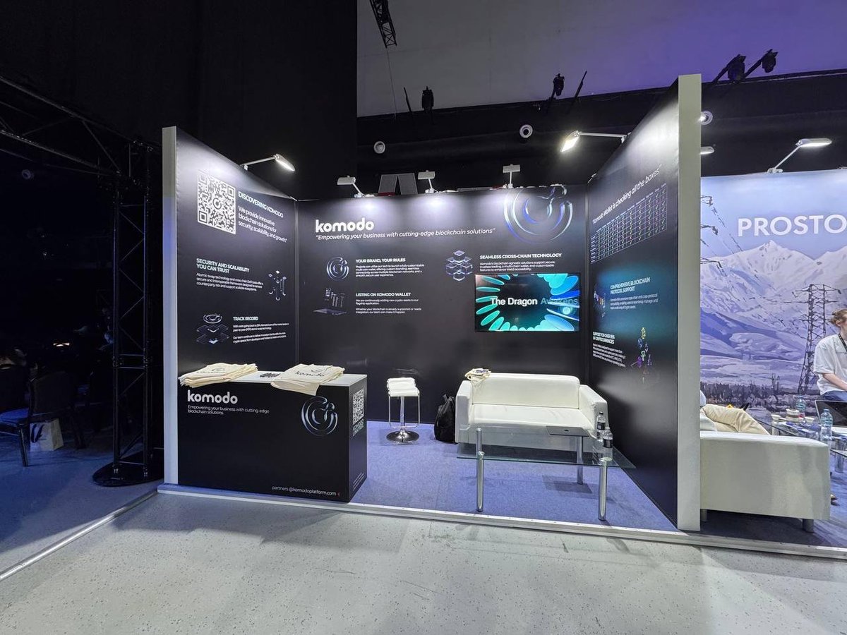 🦎 Komodo (@komodoplatform) on Twitter photo Come and find us at <a href="/BlLife_Forum/">Blockchain Life 2025</a>!
Our booth is SP7 ⭐️
Be ready for some surprises 👀 Come and find us at <a href="/BlLife_Forum/">Blockchain Life 2025</a>!
Our booth is SP7 ⭐️
Be ready for some surprises 👀