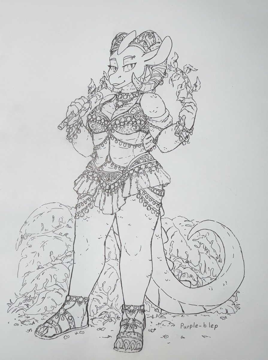 Gotta be my favorite Tonic yet, and also the first comm I've done in a long while.
The ever lovely Tonic for <a href="/Shady_Macaw/">Treasure Mage</a>