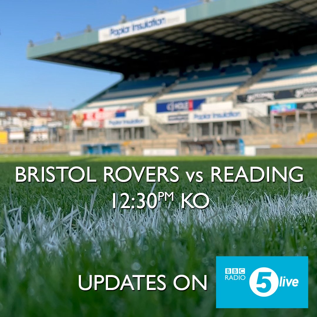 Ross Heaton🎙📻📺 (@roscoheaton) on Twitter photo A massive match at the Mem as Bristol Rovers host Reading. The Gas inside the L1 drop zone on GD, the visitors outside of the playoff places on GD.
📻 Updates on <a href="/5liveSport/">BBC 5 Live Sport</a>
#BBCFootball | #EFL | <a href="/Official_BRFC/">Bristol Rovers</a> | <a href="/ReadingFC/">Reading FC</a> A massive match at the Mem as Bristol Rovers host Reading. The Gas inside the L1 drop zone on GD, the visitors outside of the playoff places on GD.
📻 Updates on <a href="/5liveSport/">BBC 5 Live Sport</a>
#BBCFootball | #EFL | <a href="/Official_BRFC/">Bristol Rovers</a> | <a href="/ReadingFC/">Reading FC</a>