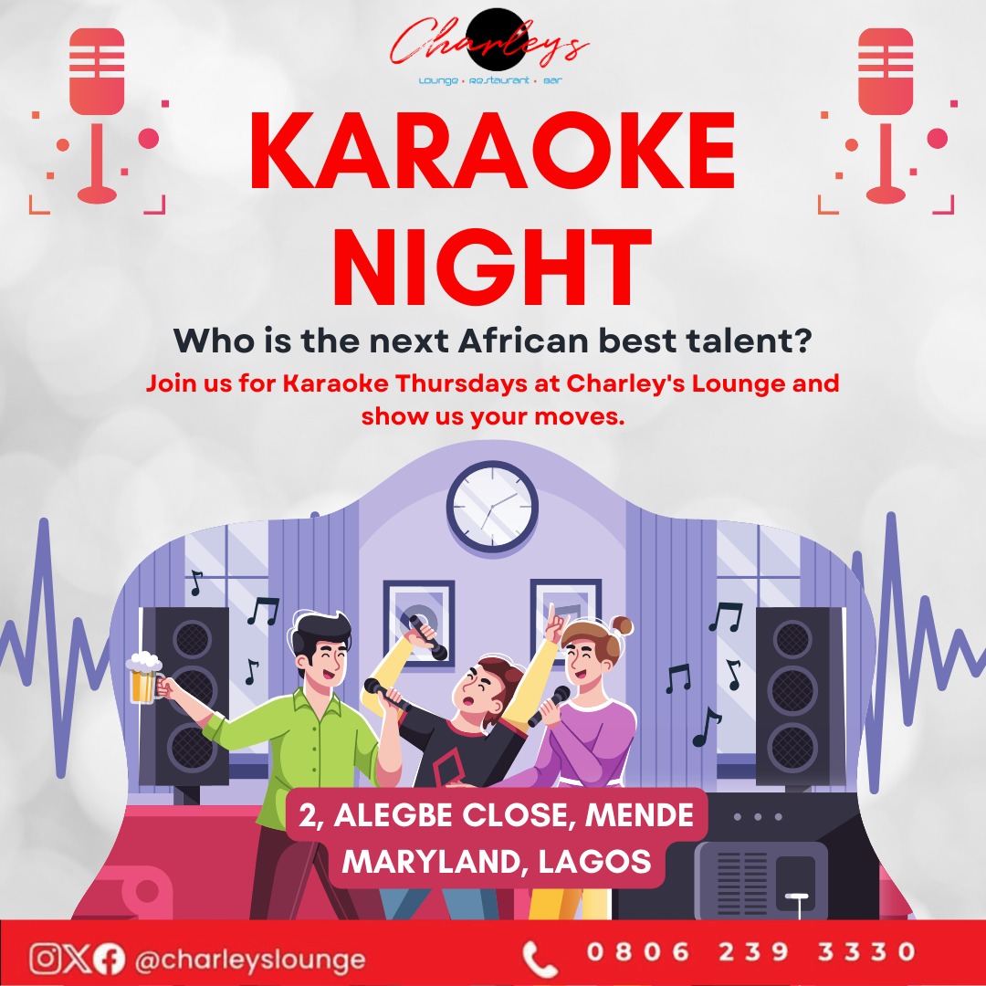 charleyslounge's tweet photo. Karaoke Thursdays at Charley’s Lounge!

Calling all music lovers, shower singers, and hidden superstars—this is your moment!
#deprem #karaoke https://t.co/pCY78aQ9gG