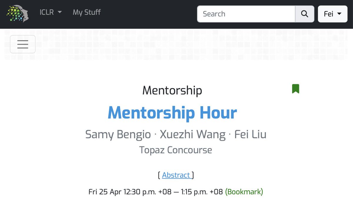 feiliu_nlp's tweet image. Got questions about research, careers, or just want to chat? 💕 Join us Friday 4/25 at 12:30-1:15pm for Mentorship Hour in the Topaz Concourse. See you there! #ICLR2025 #NLProc