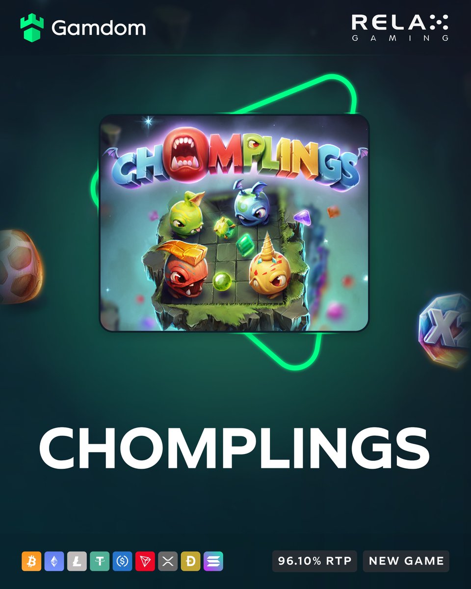 👾 New Game: Chomplings by Print Studios! 👾

Hungry aliens, floating worlds... Munch through the reels for a chance to win 20,000x your bet! 🌌

-💚 + 🔄 + Tag a friend + Drop your userID for FREE spins!

🔗gamdom.com/casino/Chompli…