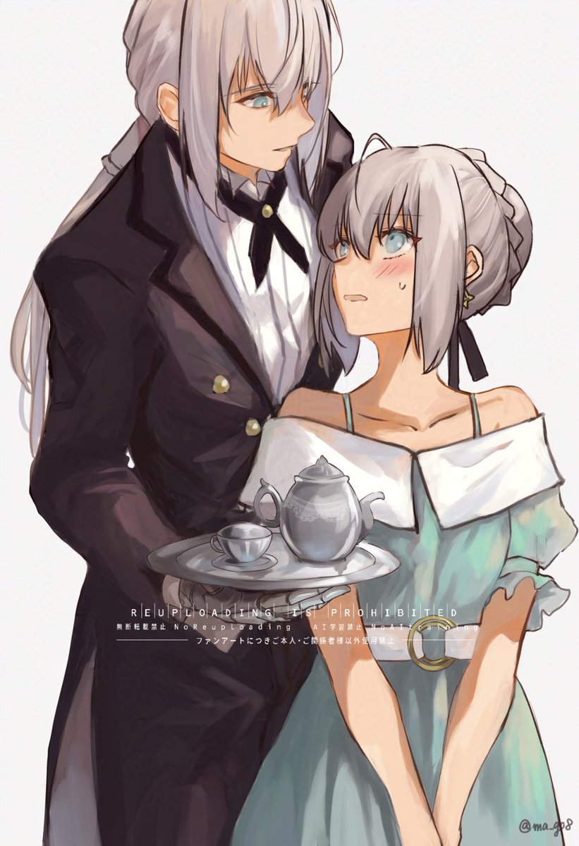 【再掲】

アニメのドレス着せられてたグレイちゃんと、執事ベディを並べたかった絵