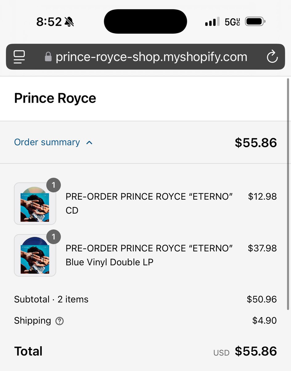 Just placed my order 🫶🏼🙂‍↕️ I’m so excited for this album! ♾️💙♾️ <a href="/PrinceRoyce/">Prince Royce</a>