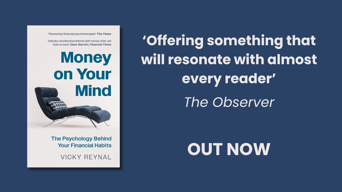 LeapBooksUK's tweet photo. OUT TODAY IN PAPERBACK

In Money on Your Mind, financial psychotherapist Vicky Reynal helps readers understand what is driving their financial behaviours for a better relationship with money.

https://t.co/AA6d5LHWJf https://t.co/iTB5MJa9gd