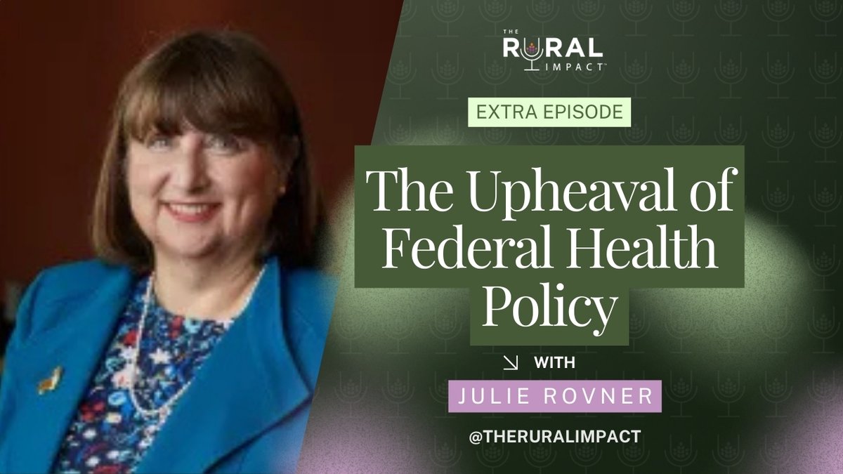 The Rural Impact! (@theruralimpact) on Twitter photo NEW EPISODE <a href="/MRBImpact/">Michelle Rathman 🟧 (the real one)</a> and <a href="/jrovner/">julie rovner</a> <a href="/KFFHealthNews/">KFF Health News</a> discuss a wide range of policy changes, cuts, and shakeups at HHS. Subscribe and join our growing community interested in how policy impacts rural everything. tinyurl.com/bczrxhmz NEW EPISODE <a href="/MRBImpact/">Michelle Rathman 🟧 (the real one)</a> and <a href="/jrovner/">julie rovner</a> <a href="/KFFHealthNews/">KFF Health News</a> discuss a wide range of policy changes, cuts, and shakeups at HHS. Subscribe and join our growing community interested in how policy impacts rural everything. tinyurl.com/bczrxhmz