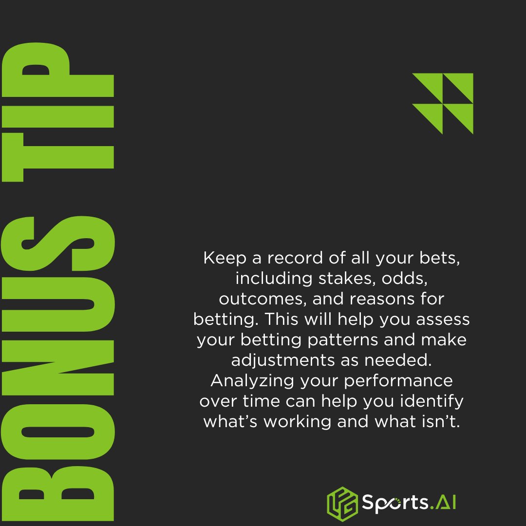 LFGSportsAi's tweet photo. Bonus Tip today! Always track your Bets! Soon LFG Sports AI can track them for you! #sportsbetting #bettingtips #sportsbettors #handicapper #bettinganalytics #bettingtipsdaily #bettingexpert #smartbetting https://t.co/XxOpP6kHXk