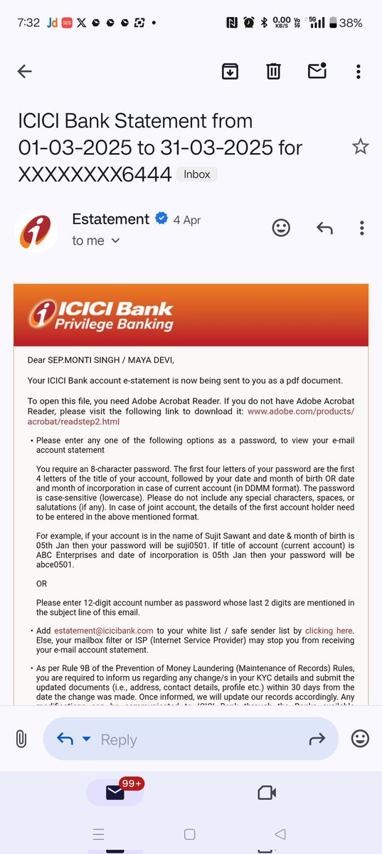 RDXMONTI's tweet photo. @ICICIBank pls find screenshot, email id montisingh19@gmail.com, this acc. Is not belong to me , kindly verify and don't sent mails belongs with this account https://t.co/b9tJw7VZR0