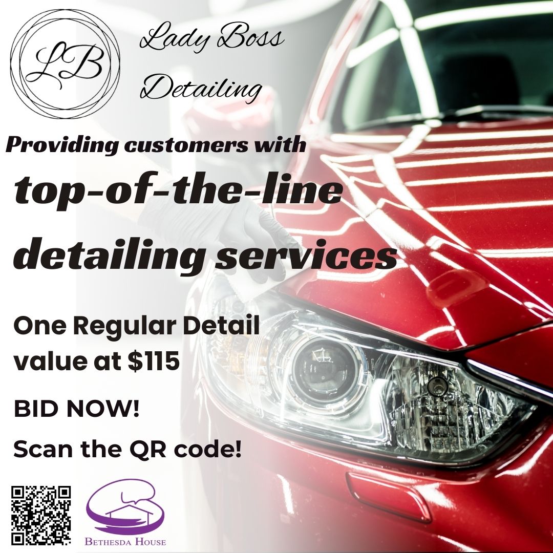 🚗💦 A big shoutout to Lady Boss Detailing for their generous donation of a Regular Car Detail to our online auction! Your ride deserves to shine — inside and out! ✨🧽
⏳ Our auction ends TOMORROW at 9 PM!
👉 Bid now: loom.ly/RA0Msz8
#SupportSurvivors #BidForACause