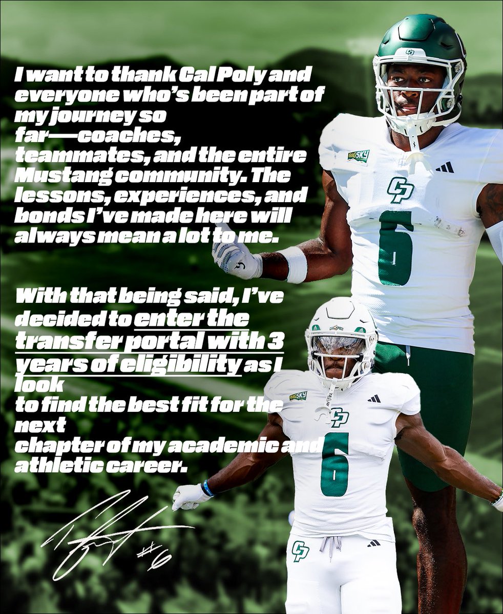 Officially in the NCAA transfer portal with 3 years of eligibility left!
Looking forward to the next opportunity 

559-365-4161