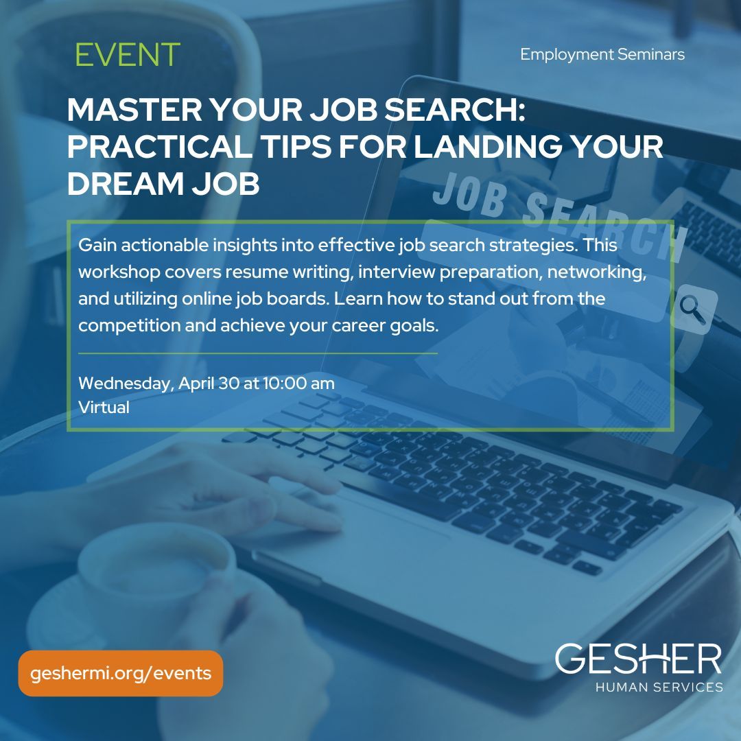 Ready to land your dream job? 💼✨ Join us for Master Your Job Search and gain practical tips to stand out, impress employers, and secure the job you’ve been aiming for. Don’t just job hunt—job win! 🚀

Registration: us06web.zoom.us/meeting/regist… 

 #CareerSuccess #JobSearchTips