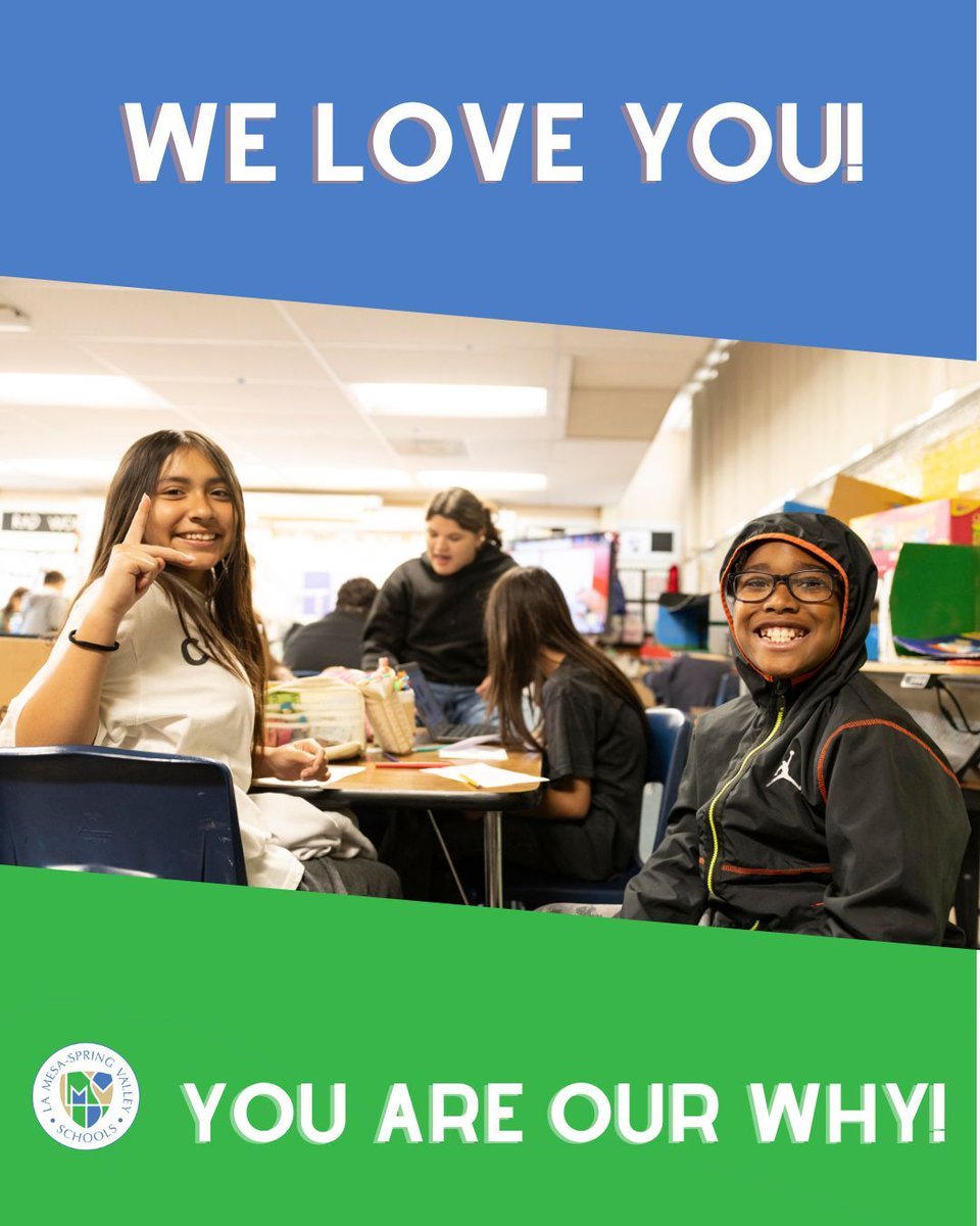 We love you! YOU are our Why.
#lmsvheart