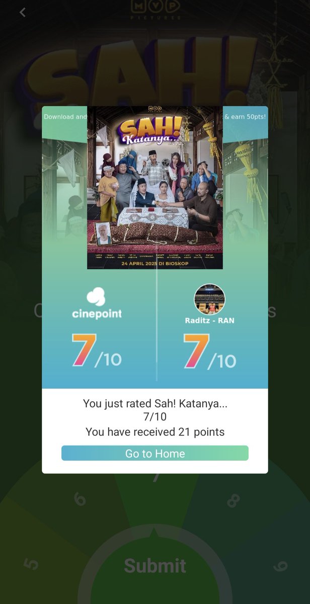 72. Sah! Katanya..
Film drama komedi yg menarik dan menghibur. Komedinya kocak, tapi dramanya kadang agak kurang
#SahKatanya
<a href="/cinepoint_/">Cinepoint app official account</a> <a href="/mvppictures/">MVP Pictures ID</a> <a href="/KotaCinemall/">Kota Cinema Mall</a>