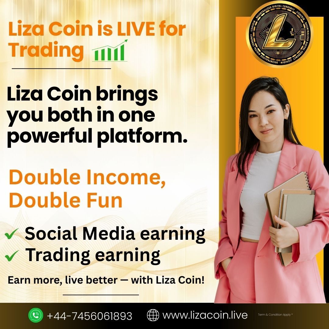 rx Ranjit@123 (@itzranjit153575) on Twitter photo Earn With Social Media Sharing, Live coin give $50000, To its Community member
Register at lizacoin.live
One lucky participant will win $5,000 USDT (₹4,50,000)!
+91-7047524724
sahooranjit2008@gmail.com
lizacoin.live/soft/member/re…
#LizaCoin
#EarnMoney Earn With Social Media Sharing, Live coin give $50000, To its Community member
Register at lizacoin.live
One lucky participant will win $5,000 USDT (₹4,50,000)!
+91-7047524724
sahooranjit2008@gmail.com
lizacoin.live/soft/member/re…
#LizaCoin
#EarnMoney
