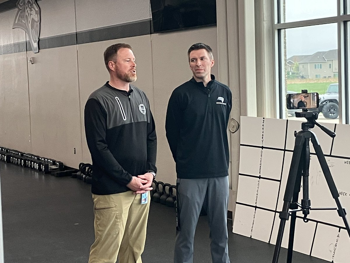 . <a href="/Jaguars_AD/">Jaguars AD</a> Nate Lingren introduces Chris Harken as the new head coach of <a href="/ACHSGBBALL/">Ankeny Centennial Girls Basketball</a>. We’ll have more on this story later.