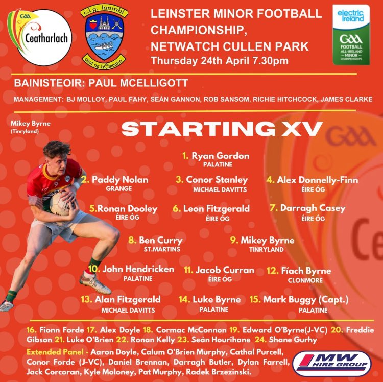 Carlow GAA tweet media