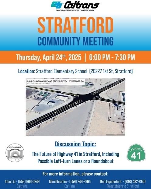 Senator Melissa Hurtado (@senator_hurtado) on Twitter photo Please join <a href="/CaltransDist6/">Caltrans District 6</a> for a #CentralValley community meeting tonight in Stratford Please join <a href="/CaltransDist6/">Caltrans District 6</a> for a #CentralValley community meeting tonight in Stratford
