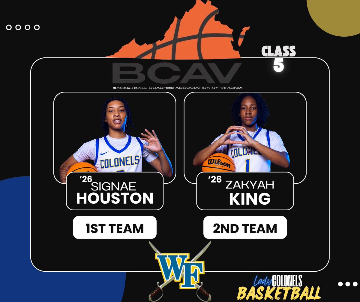 Fleming_GBB's tweet photo. π Congrats to #LadyColonelsππ Head Coach @coachwilson7777 for being voted #CoachOfTheYear; our β26π« @amariworsham35 for being voted #PlayerOfTheYear & 1stTeam along with our β26 π« @sighouston2026 also awarded 1stTeam & our β26 π« @otmkyah01 who was awarded 2nd Team by #BCAV https://t.co/P1hFodNWF8