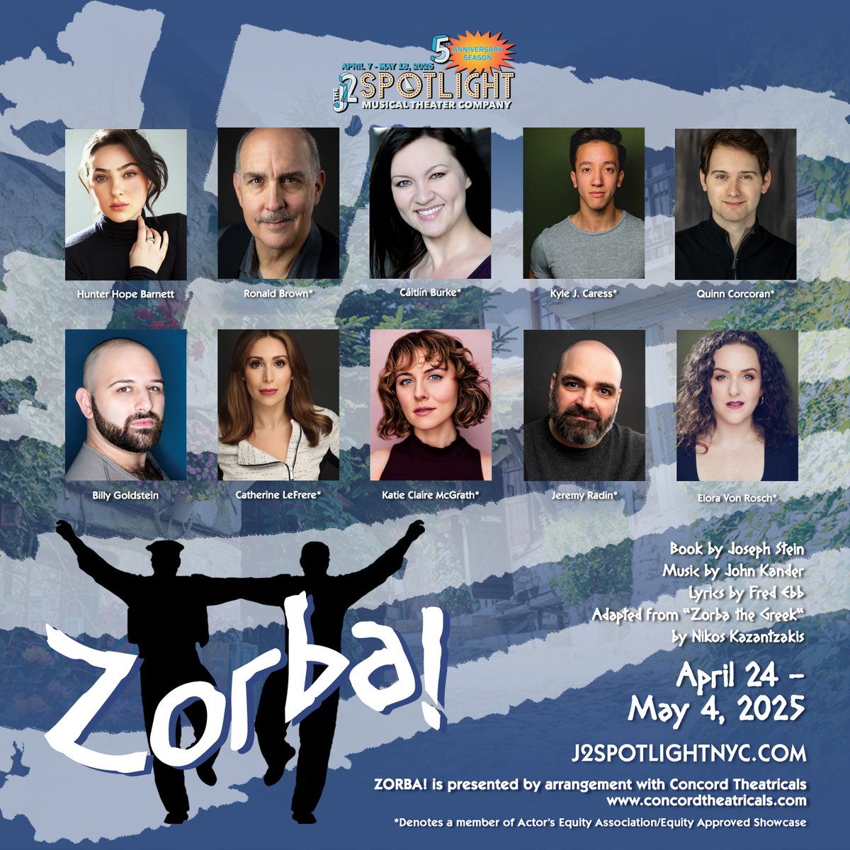 J2SpotlightNYC (@j2spotlightnyc) on Twitter photo Tonight we open ZORBA! Join us as this Kander & Ebb musical returns to NYC for the first time in a decade. Now playing through May 4th at <a href="/AMTtheater45/">AMT Theater</a>!
onthestage.tickets/show/the-j2-sp… Tonight we open ZORBA! Join us as this Kander & Ebb musical returns to NYC for the first time in a decade. Now playing through May 4th at <a href="/AMTtheater45/">AMT Theater</a>!
onthestage.tickets/show/the-j2-sp…