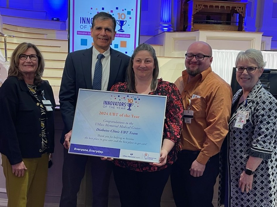 UMassDiabetes (@umassdiabetes) on Twitter photo The <a href="/umassmemorial/">UMass Memorial Health</a> Diabetes Clinic was awarded Best Unit-Based Team, recognizing the tireless efforts of providers & staff to deliver quality #DiabetesCare while developing innovative ways to work together more efficiently. The <a href="/umassmemorial/">UMass Memorial Health</a> Diabetes Clinic was awarded Best Unit-Based Team, recognizing the tireless efforts of providers & staff to deliver quality #DiabetesCare while developing innovative ways to work together more efficiently.