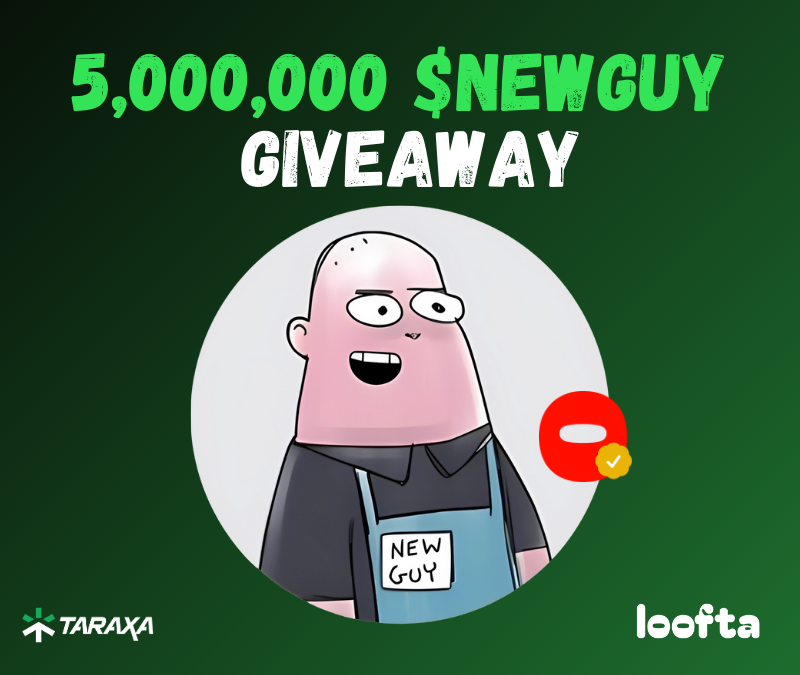 looftaxyz's tweet photo. 🌟 5,000,000 $NEWGUY up for grabs! 🐶🎉

We’re celebrating more beloved memecoins on Taraxa with a community giveaway 💚

To join the fun:

1/ Follow @looftaxyz + @newguytoken 🐾

2/ Like + RT this post 💌

3/ Drop your Taraxa wallet in the replies 🎯

✨ Don’t forget to join the TG fam for good vibes & memes: https://t.co/VxZcVMfRhA 🧃