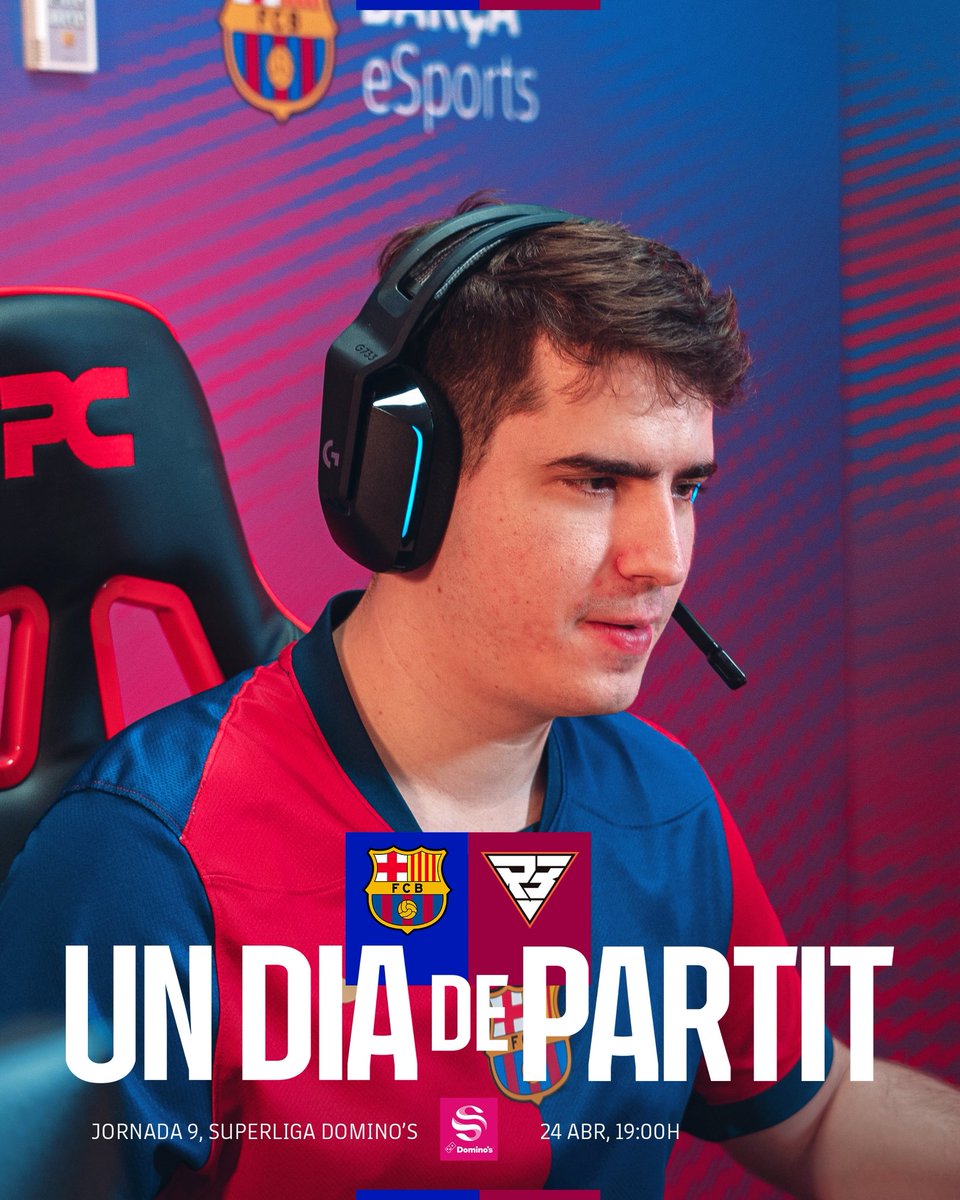 Barça eSports 🎮 (@fcbesports) on Twitter photo 👊UN DIA DE PARTIT👊
A tancar la fase regular amb una victòria! 🔥
🆚<a href="/RambootClub/">Ramboot Club</a> | #SuperligaDominos
⏰19:00
📺Twitch.tv/FCBarcelona | Twitch.tv/LVPes 👊UN DIA DE PARTIT👊
A tancar la fase regular amb una victòria! 🔥
🆚<a href="/RambootClub/">Ramboot Club</a> | #SuperligaDominos
⏰19:00
📺Twitch.tv/FCBarcelona | Twitch.tv/LVPes