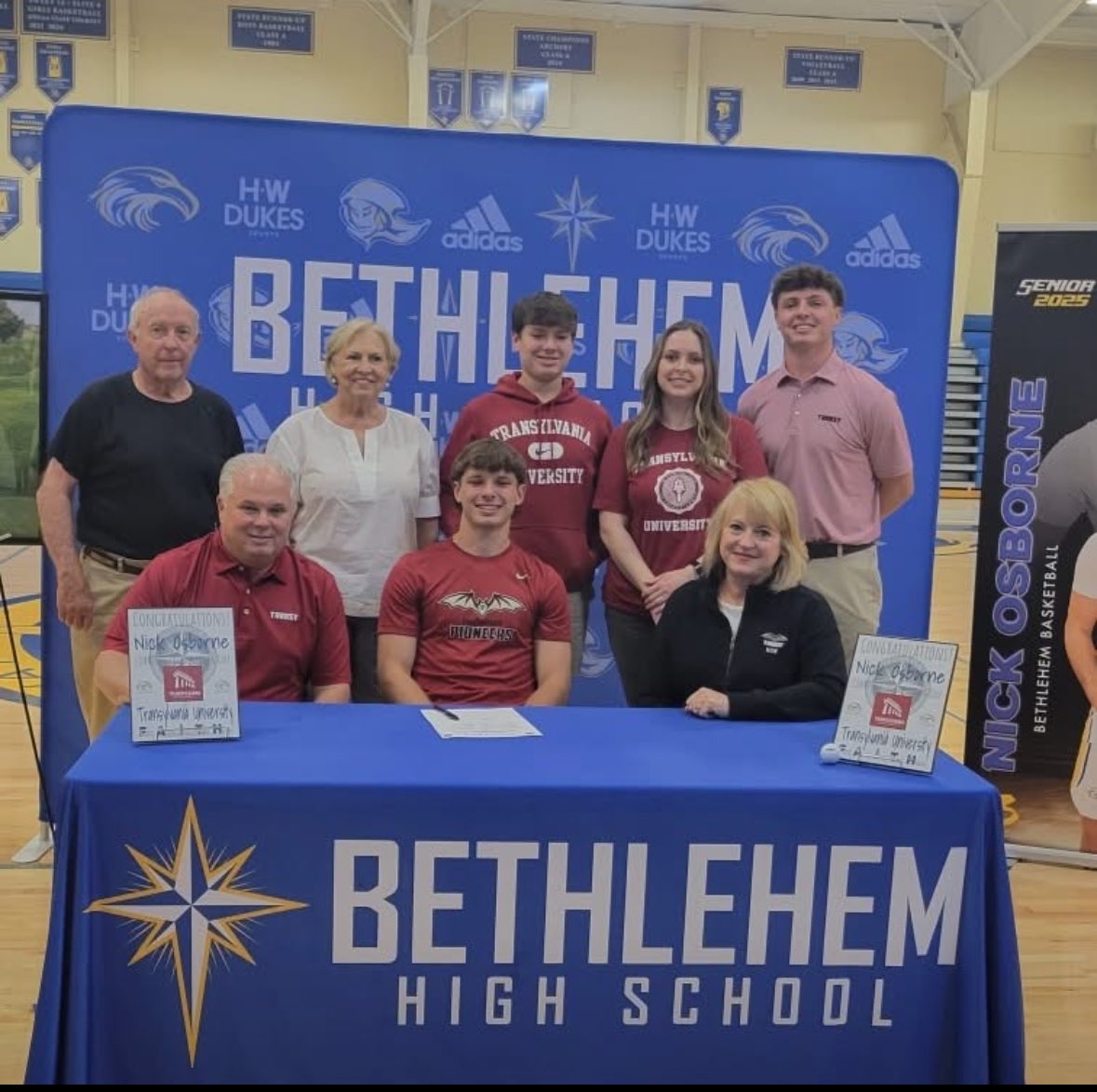 Congratulations to Nick Osborne on his signing with Transylvania University to continue his academic &amp; athletic careers! #EaglesALLIN