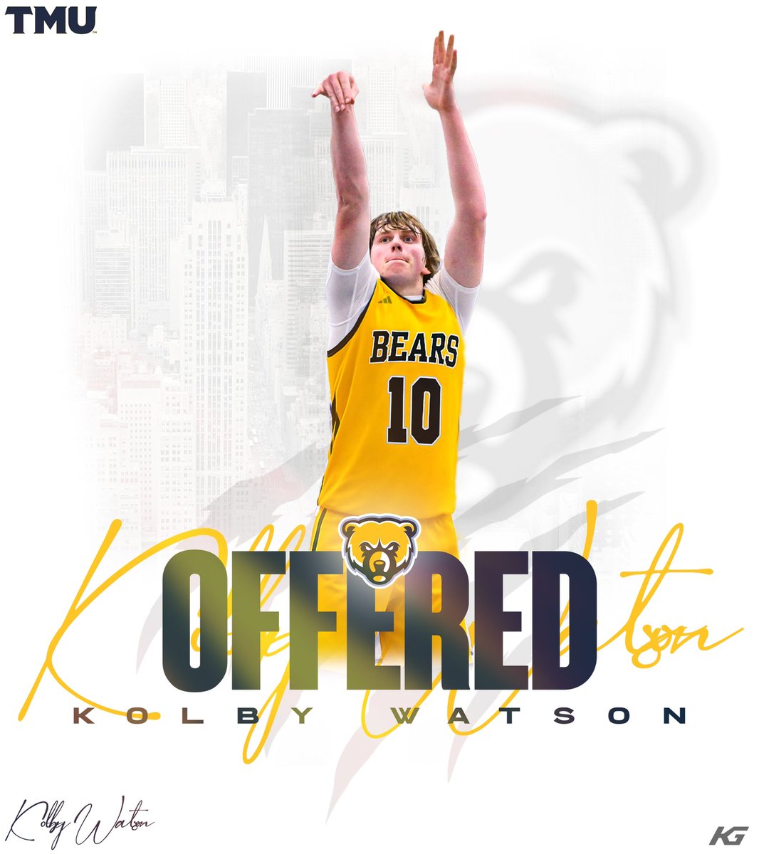 Kolby Watson (@kolbywatson10) on Twitter photo After a great visit with Coach Yeh, I am blessed to receive an offer from <a href="/TMU_MBB/">TMU Men’s Basketball</a>!!
<a href="/KyleSandy355/">Kyle Sandy</a> <a href="/northgareport/">Adrian | Ken</a> <a href="/Warrent_d/">Satisfaction Warrenteed</a> <a href="/PRO_Movement1/">#PRO Elevation Inc. | #PRO Movement Athletics</a> After a great visit with Coach Yeh, I am blessed to receive an offer from <a href="/TMU_MBB/">TMU Men’s Basketball</a>!!
<a href="/KyleSandy355/">Kyle Sandy</a> <a href="/northgareport/">Adrian | Ken</a> <a href="/Warrent_d/">Satisfaction Warrenteed</a> <a href="/PRO_Movement1/">#PRO Elevation Inc. | #PRO Movement Athletics</a>