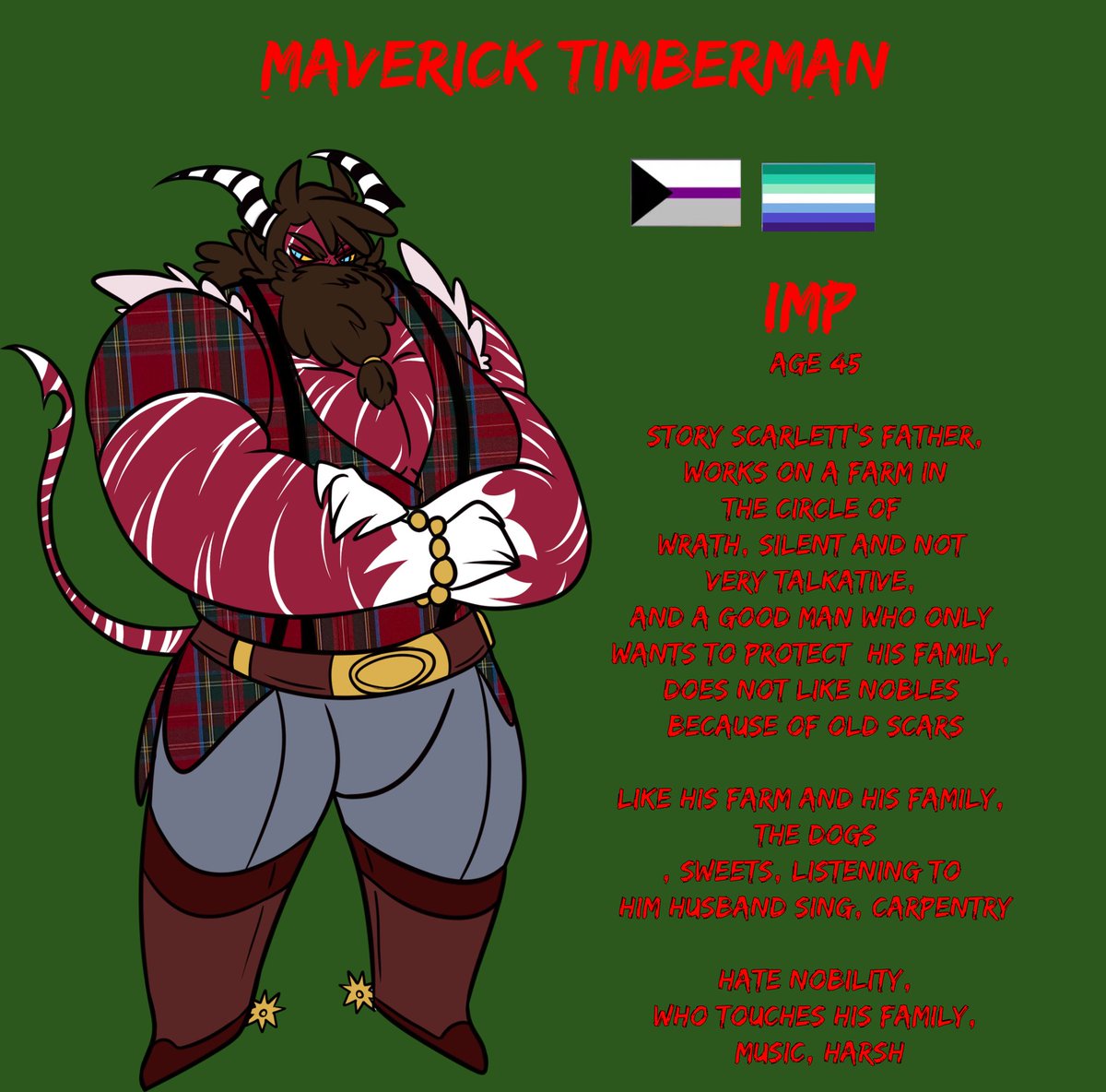 FandubLady's tweet photo. I thank the fantastic artist @SylveonFrancy for also making the fathers of my OC who will appear very soon in the comic we are working on together.

#halluvaboss #oc #IMP #hellverse #iNcubus https://t.co/qSlFtJeUnw
