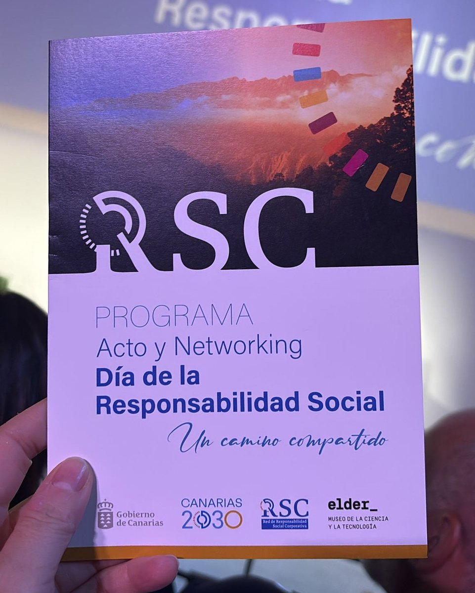 ecca.edu (@eccaedu) on Twitter photo ¡Apostamos por la #RSC! 🧩 Nuestra directora gerente, Gorety Almeida, ha participado en la jornada organizada por el Gobierno de Canarias con motivo del #DíadelaResponsabilidadSocial, un espacio clave para construir un futuro sostenible.
Gracias <a href="/SocialGobCan/">Social GobCan</a> y <a href="/canariasrsc/">Red Canaria de Responsabilidad Social Corporativa</a> ¡Apostamos por la #RSC! 🧩 Nuestra directora gerente, Gorety Almeida, ha participado en la jornada organizada por el Gobierno de Canarias con motivo del #DíadelaResponsabilidadSocial, un espacio clave para construir un futuro sostenible.
Gracias <a href="/SocialGobCan/">Social GobCan</a> y <a href="/canariasrsc/">Red Canaria de Responsabilidad Social Corporativa</a>