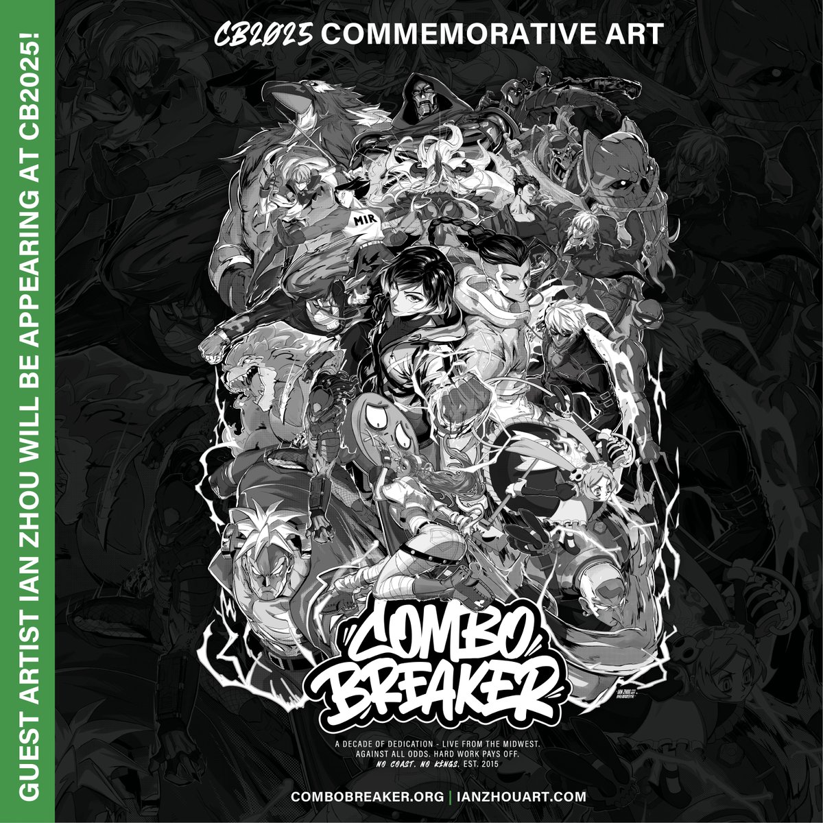 Join us in welcoming guest artist <a href="/ianzhouart/">Ian Zhou 🔜 SMASH SYD</a> to CB2025! Ian illustrated an incredible commemorative piece for our 10 Year Anniversary and we're thrilled that you can visit him in this year's Artist Alley!