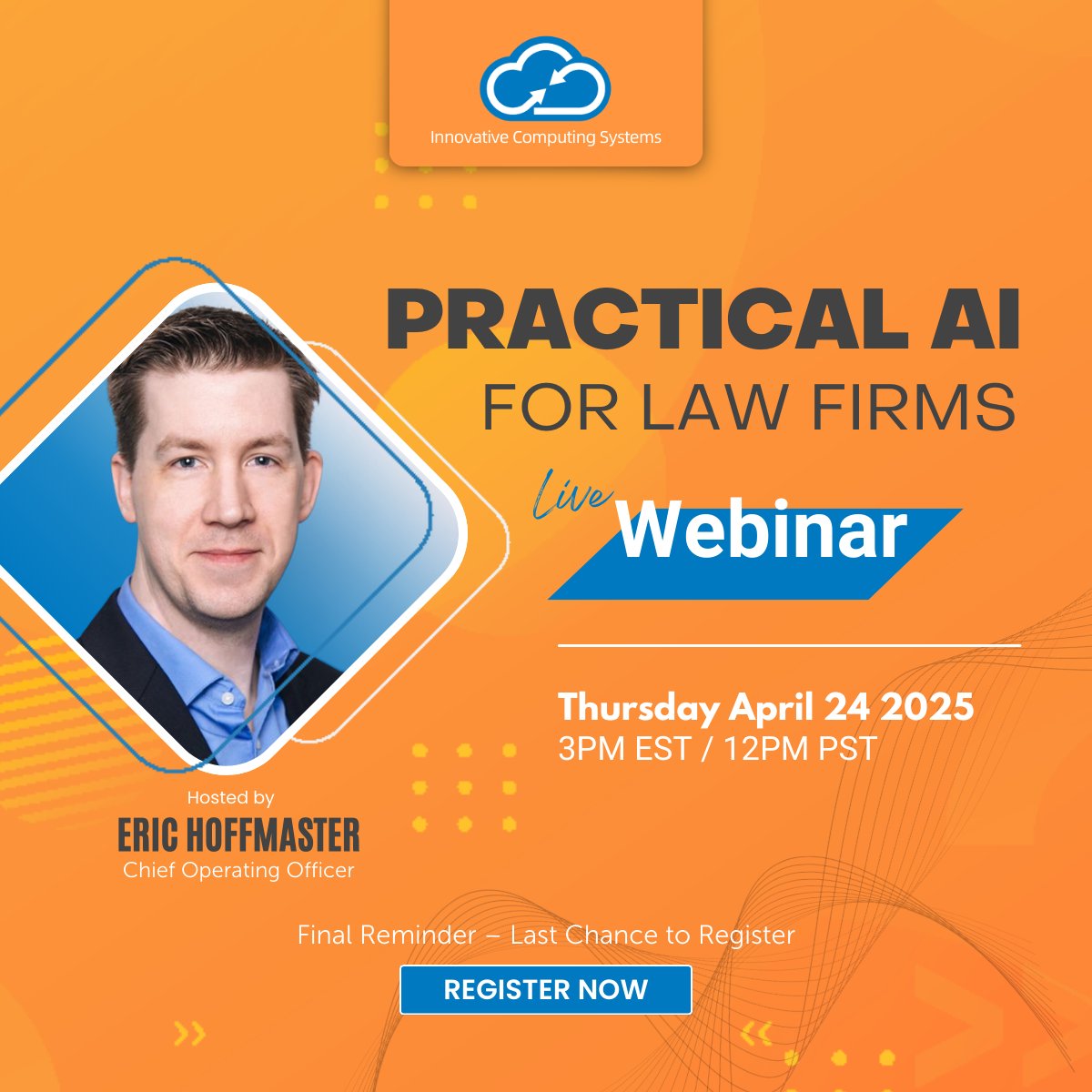 Our webinar on Practical AI for Law Firms is happening TODAY!
📌 See AI tools in action
📌 Learn real-world applications
📌 Walk away with strategies you can use immediately
 📅 Today at 3 PM ET / 2 PM CT
 🔗 bit.ly/4i5UUx9
#AIForLawFirms #LegalTech #WebinarReminder
