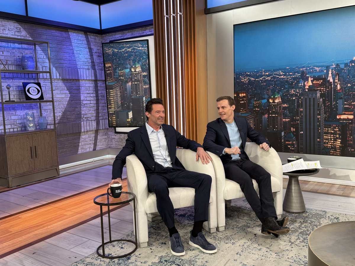 Hugh Jackman (@realhughjackman) on Twitter photo Contrary to reports - <a href="/Hughcevans/">Hugh Evans</a> and I did not plan to match wardrobe today. <a href="/GayleKing/">Gayle King</a> you are always welcome to come between us! <a href="/CBSMornings/">CBS Mornings</a> Contrary to reports - <a href="/Hughcevans/">Hugh Evans</a> and I did not plan to match wardrobe today. <a href="/GayleKing/">Gayle King</a> you are always welcome to come between us! <a href="/CBSMornings/">CBS Mornings</a>