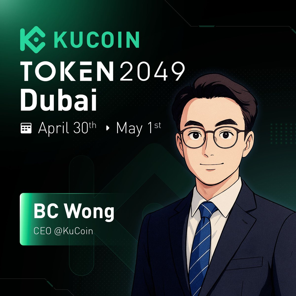 Crypto’s Next Chapter Starts Here – <a href="/token2049/">TOKEN2049</a>  🚀
Our CEO [<a href="/BC_KuCoin/">BC Wong</a> ] is set to spark the next wave of crypto—get ready for a major drop! 🔥

📅 Save the Date:
🕧 12:30 PM, April 30 - Keynote (KuCoin Stage)
Topic: The Trust Gap in Crypto: Building Platforms That Deserve to Win